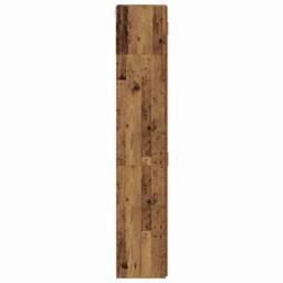Berkfield Home Storage Cabinet Old Wood 70x42.5x225 cm Engineered Wood in Brown - thumbnail 9