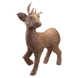 VFM e-Store Christmas Standing Deer Decoration 37cm x 10cm Gold X 1 - Size: 37 cm x 10 cm - thumbnail 1