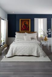 The Lyndon Company Versailles Luxury Jacquard Duvet Cover Bedding Set - Classic Damask Design - Cotton Blend - Deyongs 1846 in Natural - Size: Double - thumbnail 1