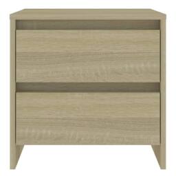 Berkfield Home Elegant Bedside Cabinets 2 pcs Sonoma Oak 45x34.5x44.5 cm Enginee in Light Tan - thumbnail 4