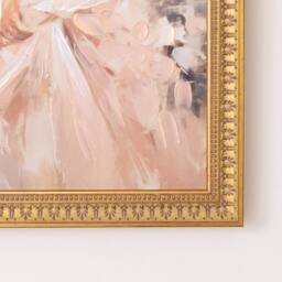 Melody Maison Large Vintage Ballerina Gold Framed Wall Print - 40cm X 50cm - Size: 40 cm X 50 cm - thumbnail 2