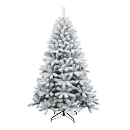 Shatchi Snow Flocked Yukon Pine Green Artificial Christmas Tree - Size: 4ft - thumbnail 4