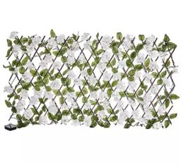 Marco Paul Solar Powered Artificial Flower Wall Garden Trellis - Hydrangea in Green - thumbnail 8