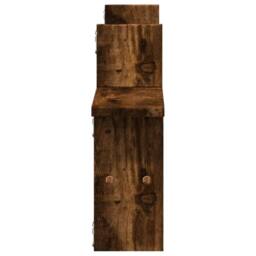 Berkfield Home Wall Shelves 2 pcs Smoked Oak 38x12x38 cm Engineered Wood in Brown - Size: 38 x 12 x 38 cm - thumbnail 5