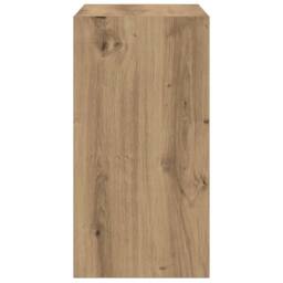 Berkfield Home Side Table Artisan Oak 50x26x50 cm Engineered Wood in Brown - Size: 50 x 26 x 50 cm - thumbnail 5