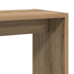 Berkfield Home Side Table Artisan Oak 50x26x50 cm Engineered Wood in Brown - Size: 50 x 26 x 50 cm - thumbnail 7