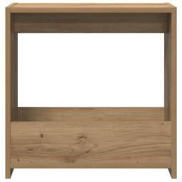 Berkfield Home Side Table Artisan Oak 50x26x50 cm Engineered Wood in Brown - Size: 50 x 26 x 50 cm - thumbnail 4
