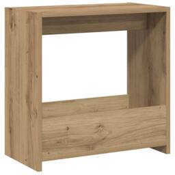 Berkfield Home Side Table Artisan Oak 50x26x50 cm Engineered Wood in Brown - Size: 50 x 26 x 50 cm - thumbnail 2