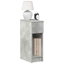 Berkfield Home Bedside Cabinets with Drawer 2 pcs Concrete Grey 20x36x60 cm - Size: 20 x 36 x 60 cm - thumbnail 1