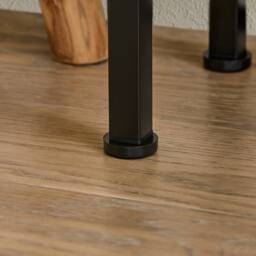 SoBuy Slim Console Table - Metal Frame - Space-Saving Design in Light Oak - Size: 120 cm x 15 cm - thumbnail 3