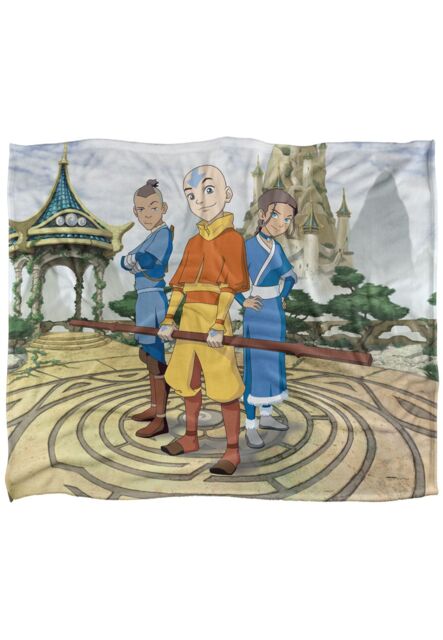 Avatar: The Last Airbender Avatar The Last Airbender Cast of Characters Silky Touch Super Soft Throw Blanket 152 X 127 cm in White - image 1