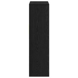 Berkfield Home Decorative Book Cabinet Black 66x31x112 cm Engineered Wood - Size: 66 x 31 x 112 cm - thumbnail 5