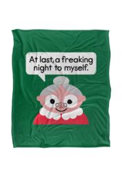 David Olenick The Claus Come Out Silky Touch Super Soft Throw Blanket 152 X 127 cm in White - thumbnail 1