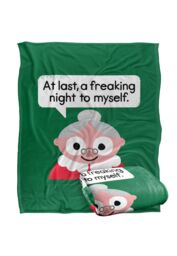 David Olenick The Claus Come Out Silky Touch Super Soft Throw Blanket 152 X 127 cm in White - thumbnail 2