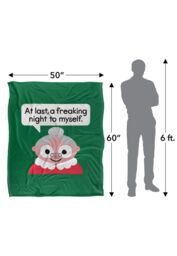 David Olenick The Claus Come Out Silky Touch Super Soft Throw Blanket 152 X 127 cm in White - thumbnail 5