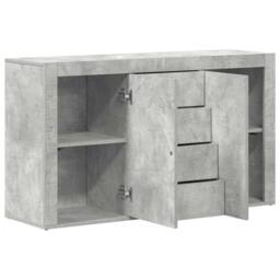 Berkfield Home Sideboard Concrete Grey Engineered Wood 120 x 36 x 69 cm Storage - thumbnail 5