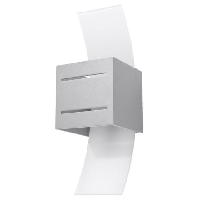 Sollux Lighting Modern Wall Lamp 30x10x12cm 1xLight in Grey - Size: 30 x 10 x 12 cm - image 1
