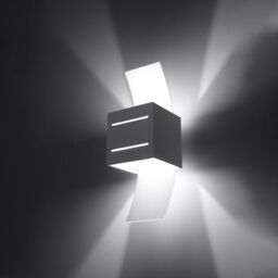 Sollux Lighting Modern Wall Lamp 30x10x12cm 1xLight in Grey - Size: 30 x 10 x 12 cm - thumbnail 3
