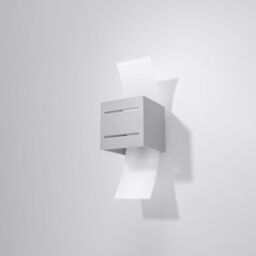 Sollux Lighting Modern Wall Lamp 30x10x12cm 1xLight in Grey - Size: 30 x 10 x 12 cm - thumbnail 2
