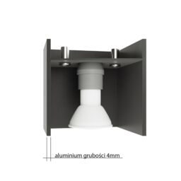 Sollux Lighting Modern Wall Lamp 30x10x12cm 1xLight in Grey - Size: 30 x 10 x 12 cm - thumbnail 5