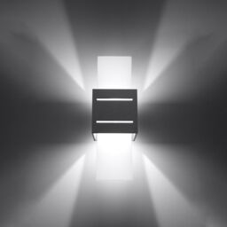 Sollux Lighting Modern Wall Lamp 30x10x12cm 1xLight in Grey - Size: 30 x 10 x 12 cm - thumbnail 4