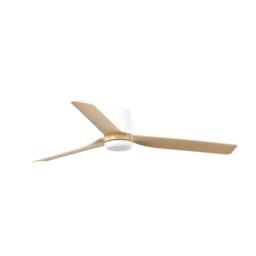 Netlighting Punt Tub Medium White Light Wood DC Ceiling Fan 6 Speed