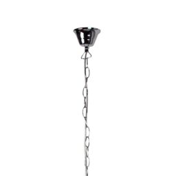 First Choice Lighting Set of 2 Clear & Chrome Marie Therese Style 3 x 40W Chandelier - thumbnail 5