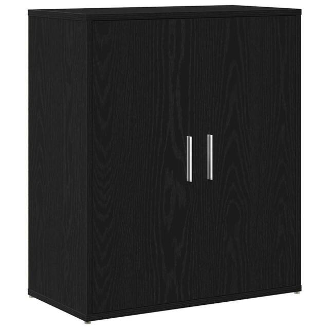 Berkfield Home Sideboard Black Oak 60x31x70 cm Engineered Wood - Size: 60 x 31 x 70 cm - image 1