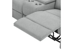 Home Detail Jacob 3 Seater Recliner Sofa With Chaise in Light Grey - thumbnail 5