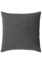 Paoletti Evoke Cut Velvet Cushion in Charcoal - Size: 45 cm x 45 cm - thumbnail 2
