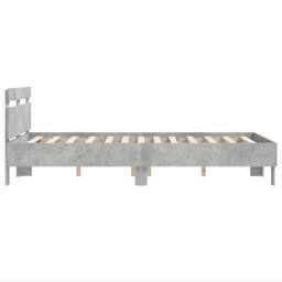Berkfield Home Bed Frame without Mattress Concrete Grey 120x200 cm - Size: Small Double - thumbnail 6
