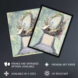 Artery8 18th Century Monument Design Watercolour Schouman Framed Art Print in Green - Size: A4 - thumbnail 2