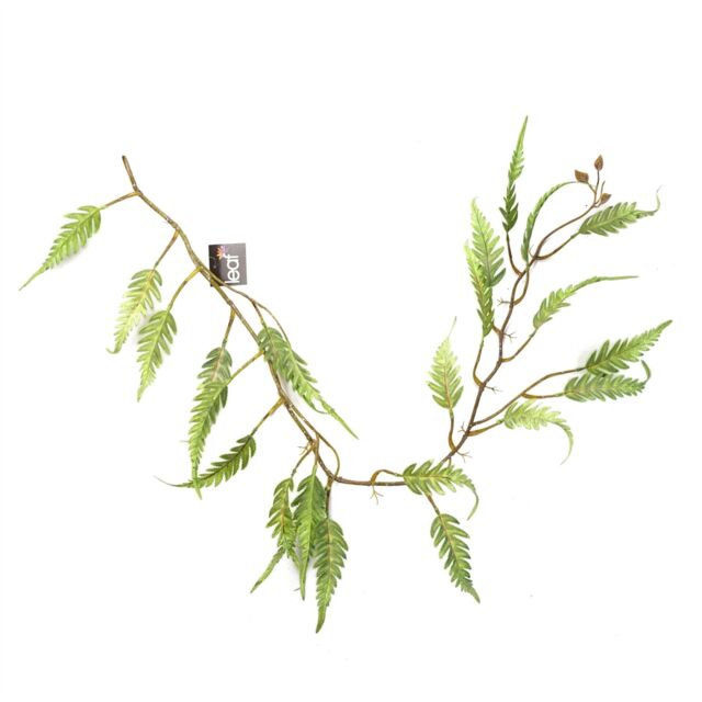 Leaf 125cm Artificial Hanging Trailing Fern Plant in Green - image 1