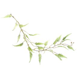Leaf 125cm Artificial Hanging Trailing Fern Plant in Green - thumbnail 4