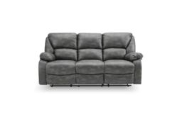 Home Detail Enoch 3 Seater Manual Recliner Sofa in Dark Grey - thumbnail 3
