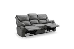 Home Detail Enoch 3 Seater Manual Recliner Sofa in Dark Grey - thumbnail 4
