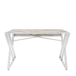 Decorotika Gyza Study & Writing Desk Metal Legs for Office, Study & Home in White - thumbnail 4