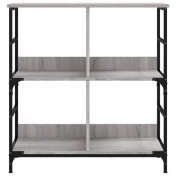 Berkfield Home Bookshelf Grey Sonoma 78.5x33x82 cm Engineered Wood - thumbnail 4