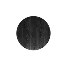 Living and Home Black Round Coffee Table with Metal Base - thumbnail 7