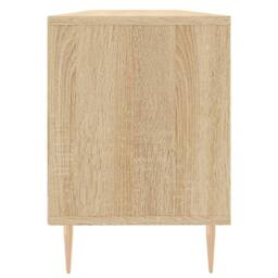 Berkfield Home TV Cabinet Sonoma Oak 150x30x44.5 cm Engineered Wood in Light Brown - thumbnail 7