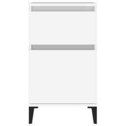 Berkfield Home Bedside Cabinets 2 pcs White 40x35x70 cm - Size: 40 x 35 x 70 cm - thumbnail 6