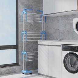 Dprodo 4-Tier Laundry Drying Rack in Blue - thumbnail 8