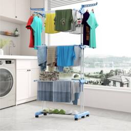 Dprodo 4-Tier Laundry Drying Rack in Blue - thumbnail 6