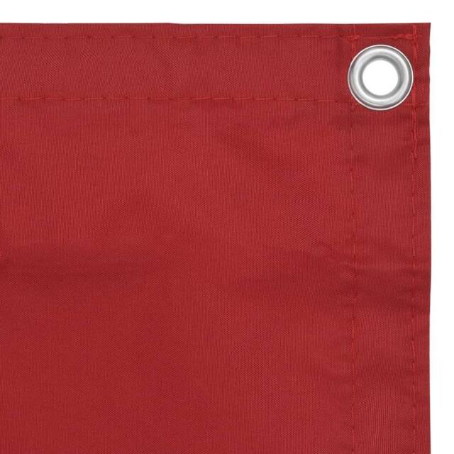 Berkfield Home Modern Balcony Screen Red 120x500 cm Oxford Fabric - image 1