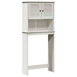 Berkfield Home Washing Machine Cabinet with Shelf with Storage with Door White S - thumbnail 1