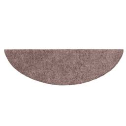 Berkfield Home 15 pcs Self-adhesive Stair Mats Needle Punch 56x17x3 cm Brown - Size: Medium - thumbnail 5