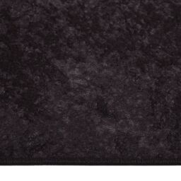 Berkfield Home Rug Washable 160x230 cm Anthracite Anti Slip in Black - Size: 100 cm diameter - thumbnail 3