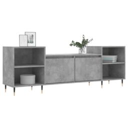 Berkfield Home TV Cabinet Concrete Grey 160x35x55 cm Engineered Wood - Size: 160 x 35 x 55 cm - thumbnail 3