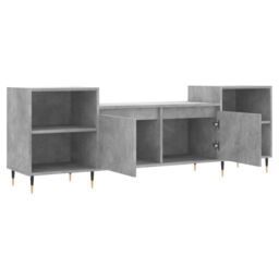 Berkfield Home TV Cabinet Concrete Grey 160x35x55 cm Engineered Wood - Size: 160 x 35 x 55 cm - thumbnail 6