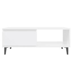Berkfield Home Coffee Table White 90x60x35 cm Engineered Wood - Size: 90 x 60 x 35 cm - thumbnail 6